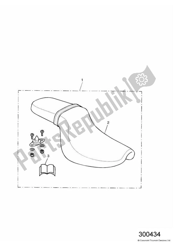 All parts for the Roadster Seat Kit of the Triumph America Carburettor 790 2002 - 2007